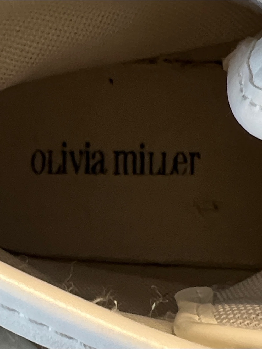 Olivia Miller Treasure High Top Sneakers White Tan Lug Sole Size 9 EUC - Picture 2 of 8